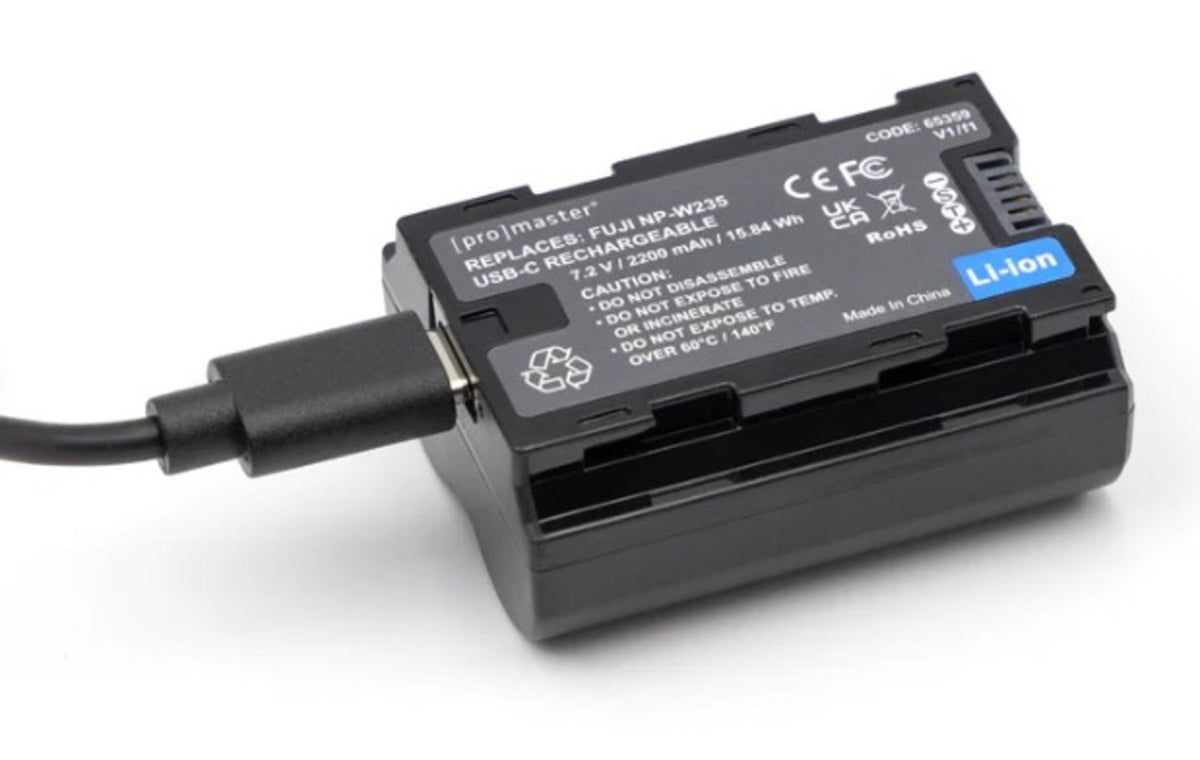 Promaster Li-ion Battery for Fujifilm NP-W235 with USB-C Charging
