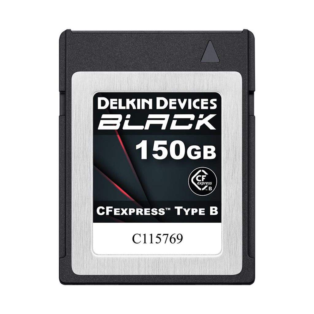 Delkin Devices 150GB Black CF Express Type B Memory Card + USB 3.2 Reader Bundle