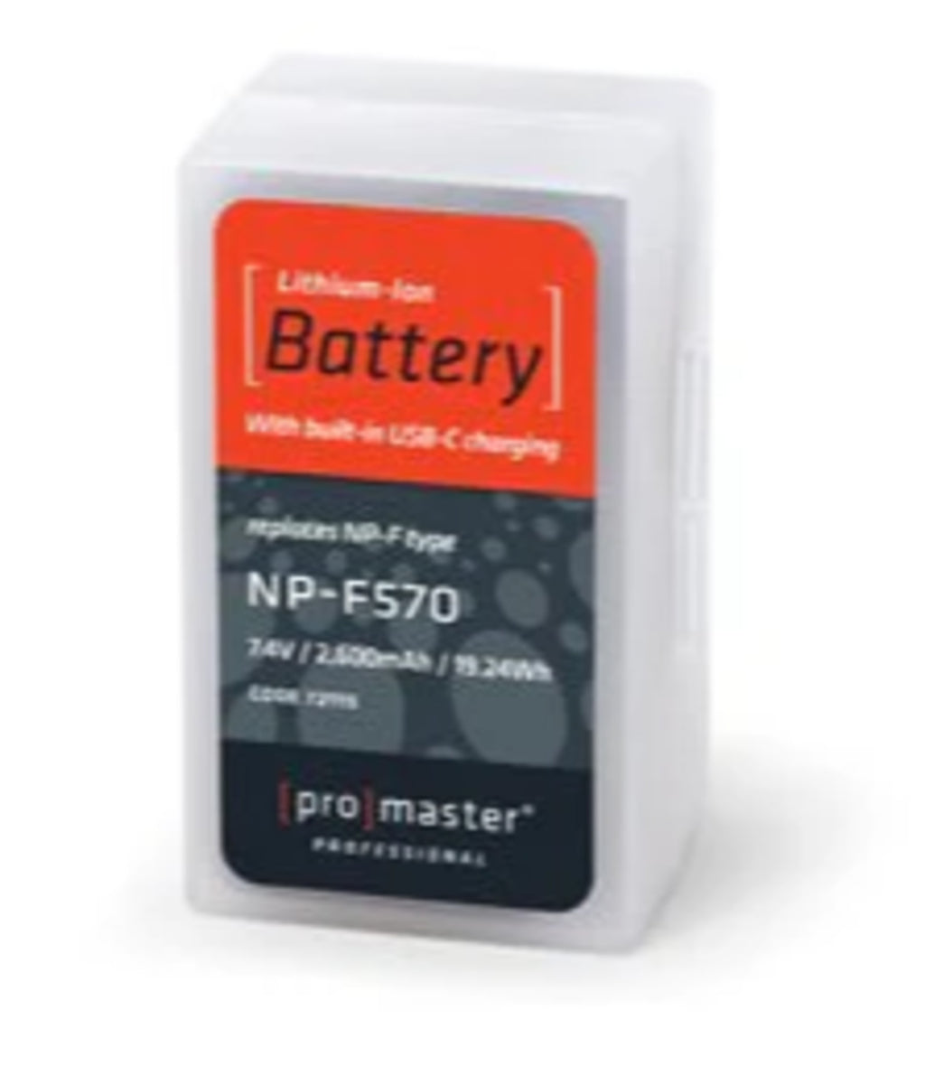 Promaster Li-ion Battery for SONY NP-F570 with USB-C Charging