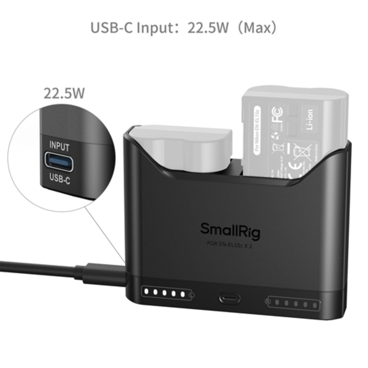 SmallRig Camera Battery Charger for EN-EL15c 5491