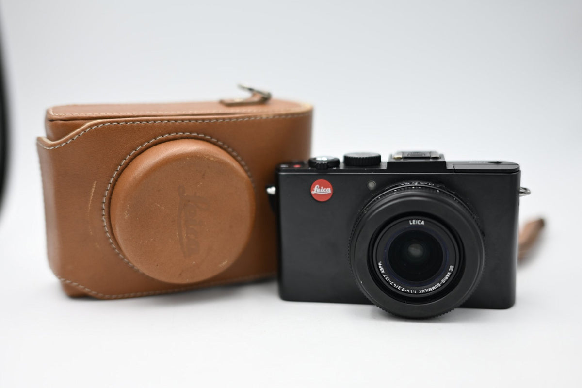 Used Leica D-LUX 6 Black Compact Digital Camera W/ Leica Leather Case