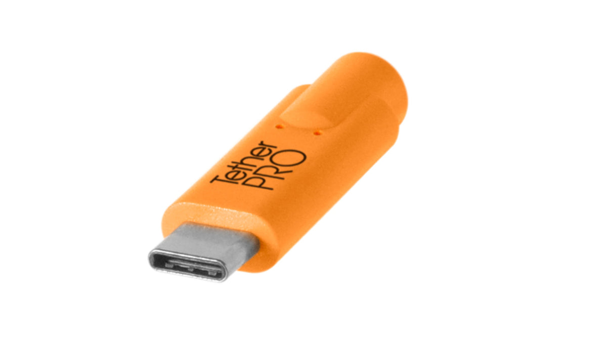 Tether Tools TetherPro Straight USB to USB-C 15' (Orange)