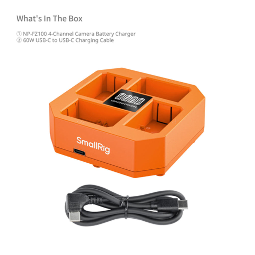 SmallRig 4-Channel Camera Battery Charger for Sony NP-FZ100 4839