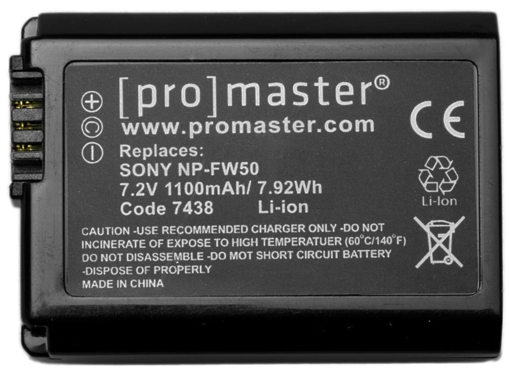 Promaster NP-FW50 Battery for Sony