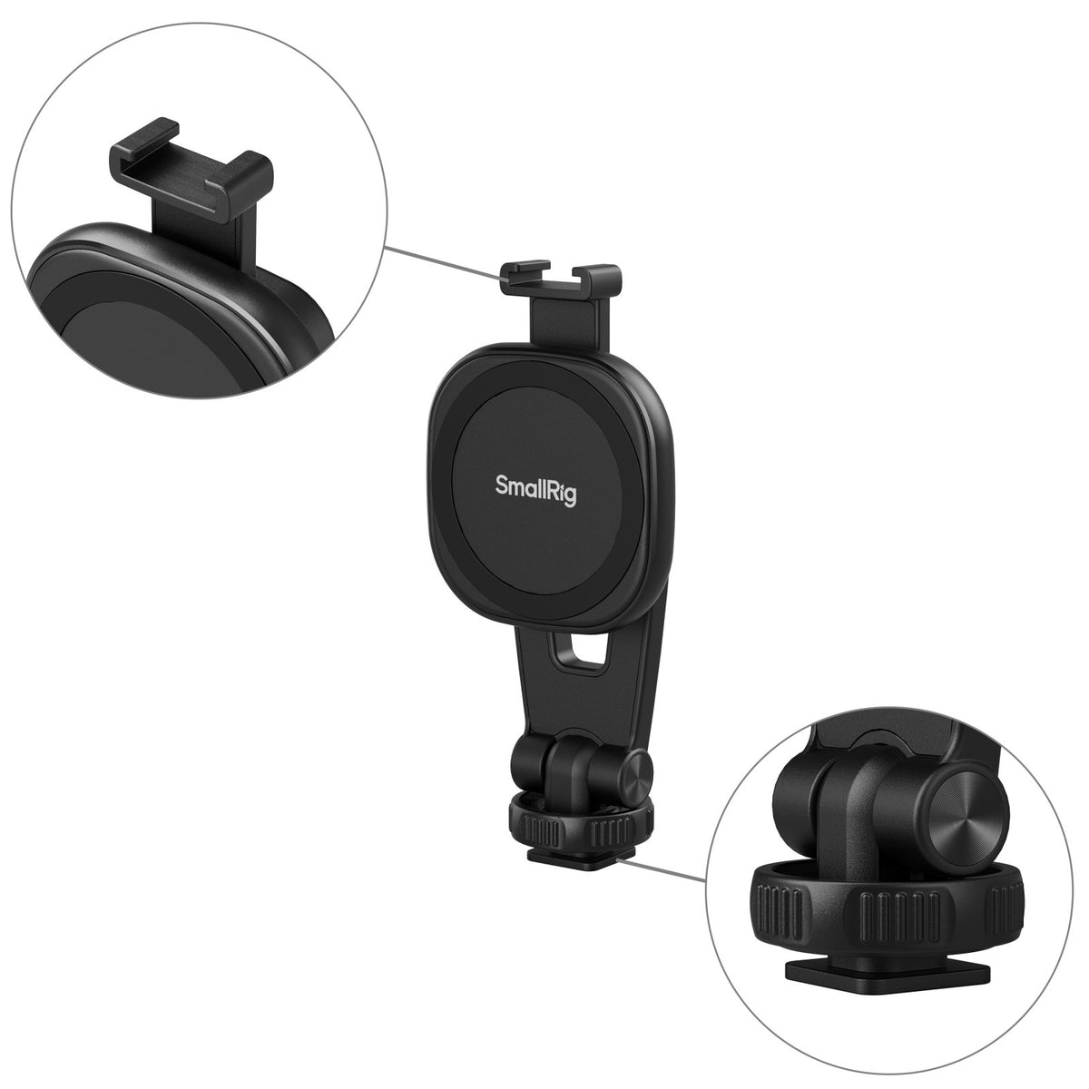 SmallRig AC-10 Attachable Phone Clamp with Cold Shoe Mount 5283