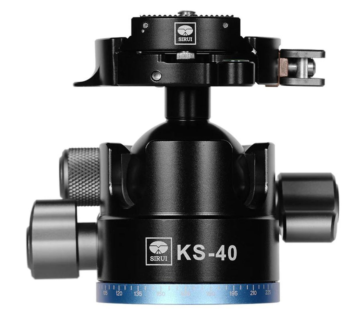 Sirui KS-40 Friction Adjustable Low Gravity Ball Head with Two Notches and One 360° Panning Quick Release Arca