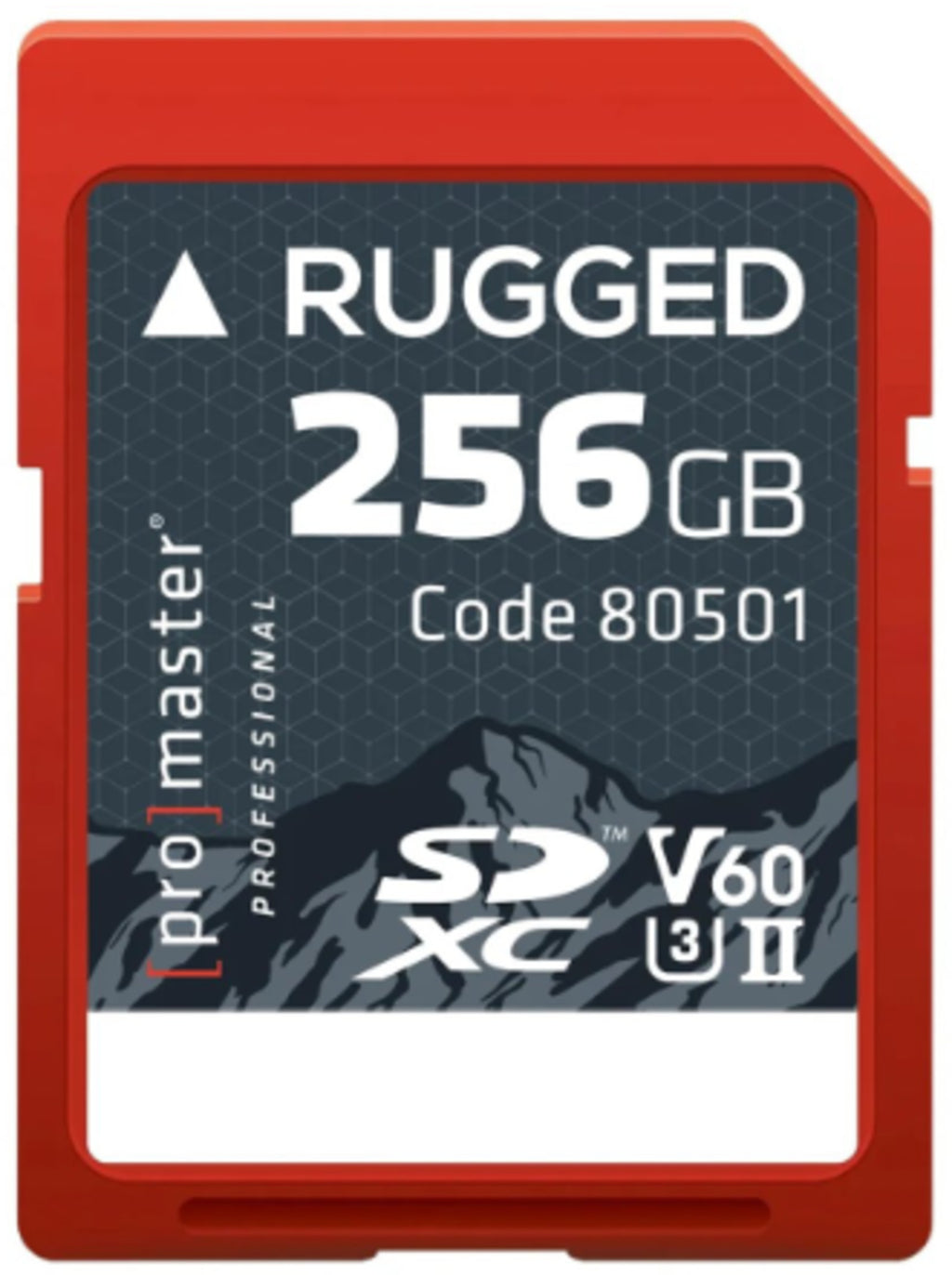 Promaster SDXC 256GB Rugged™ UHS-II V60 Memory Card
