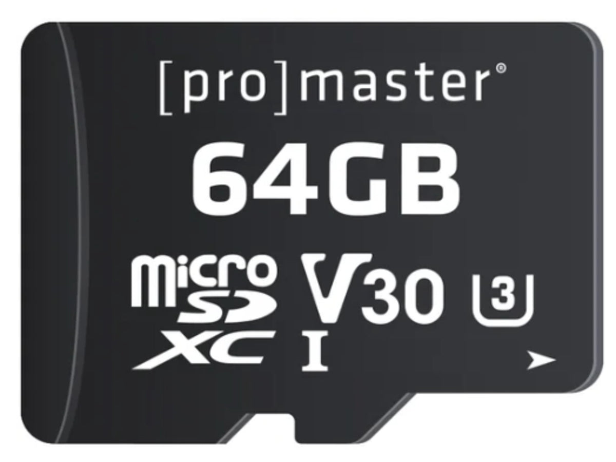 Promaster Micro SDXC 64GB Advanced UHS-I V30 Memory Card