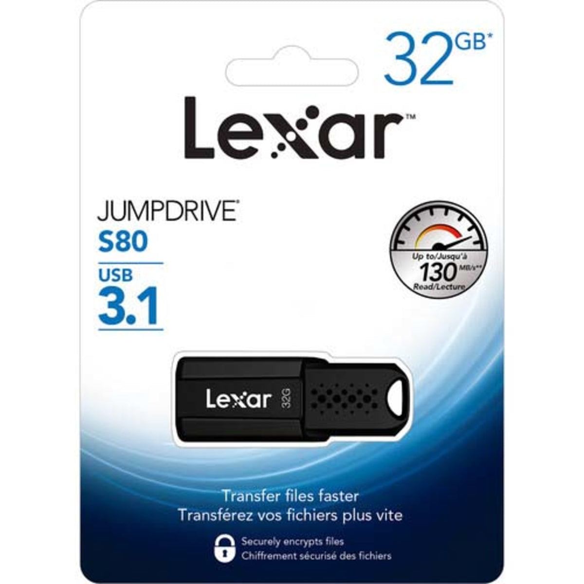 Lexar JumpDrive S80 32GB USB 3.1 Flash Drive