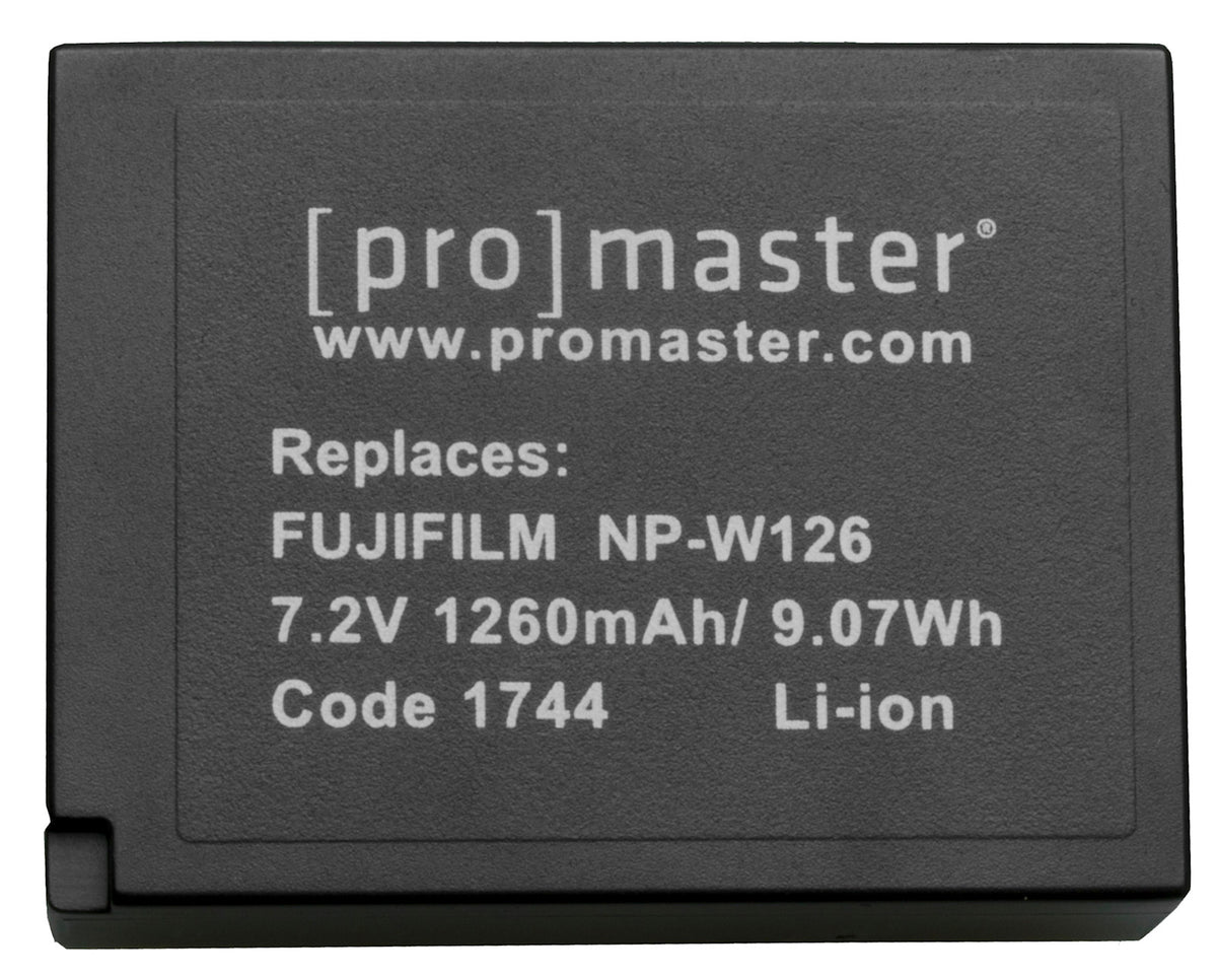Promaster NP-W126S Battery for Fujifilm